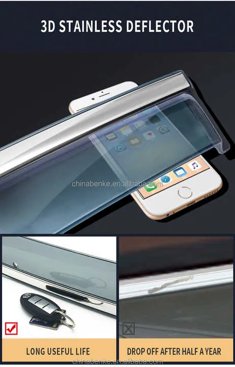 حاجب رياح لنافذة السيارة لسيارة تويوتا كراون . Car Window Wind Deflector for Toyota Crown Kluger