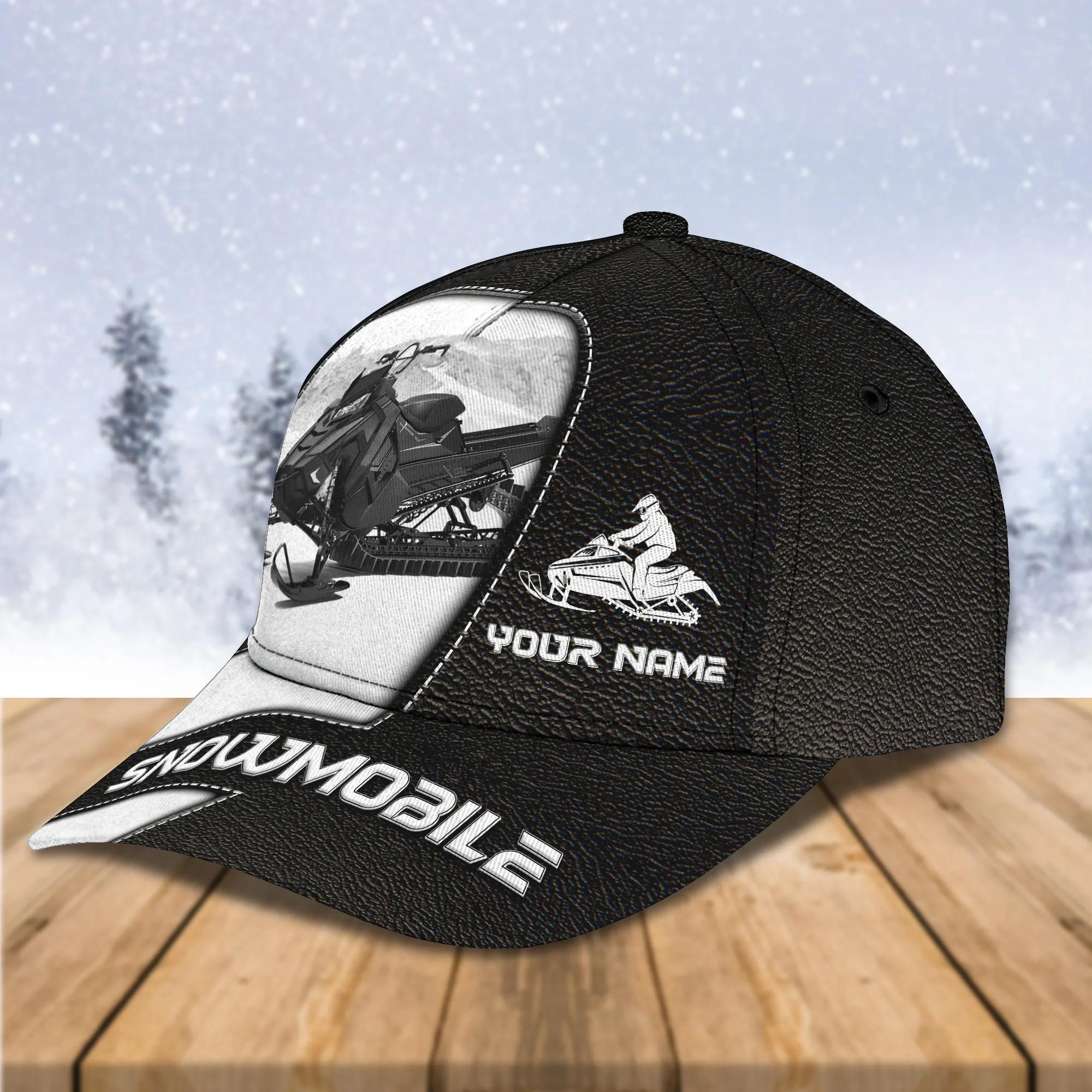 3D Classic Cap 850 Snowmobile 174 Personalized Name Cap Namashops