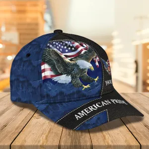 3D Classic Cap American Pride Personalized Name Cap 01 Namashops