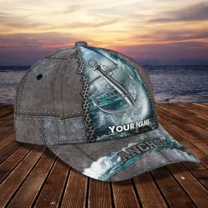 3D Classic Cap Anchor Personalized Name Cap 01 Namashops