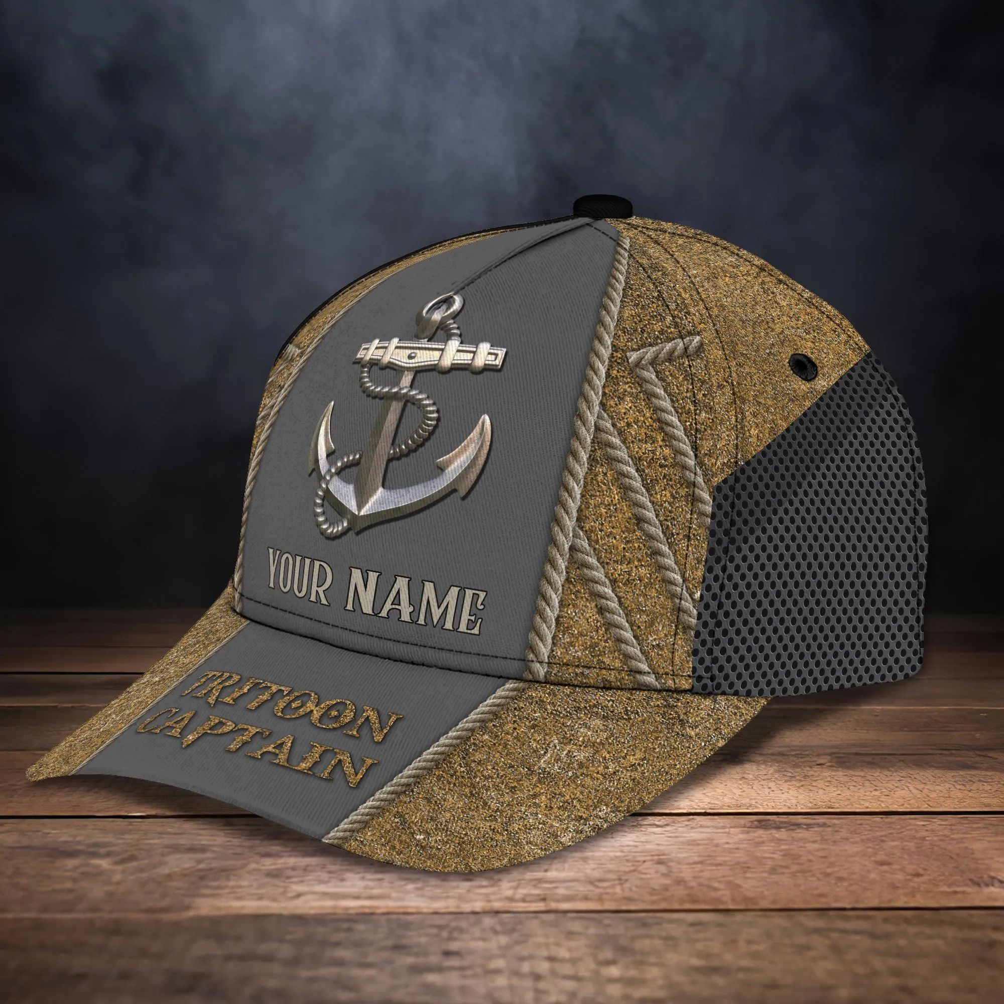 3D Classic Cap Anchor Personalized Name Cap 011 Namashops