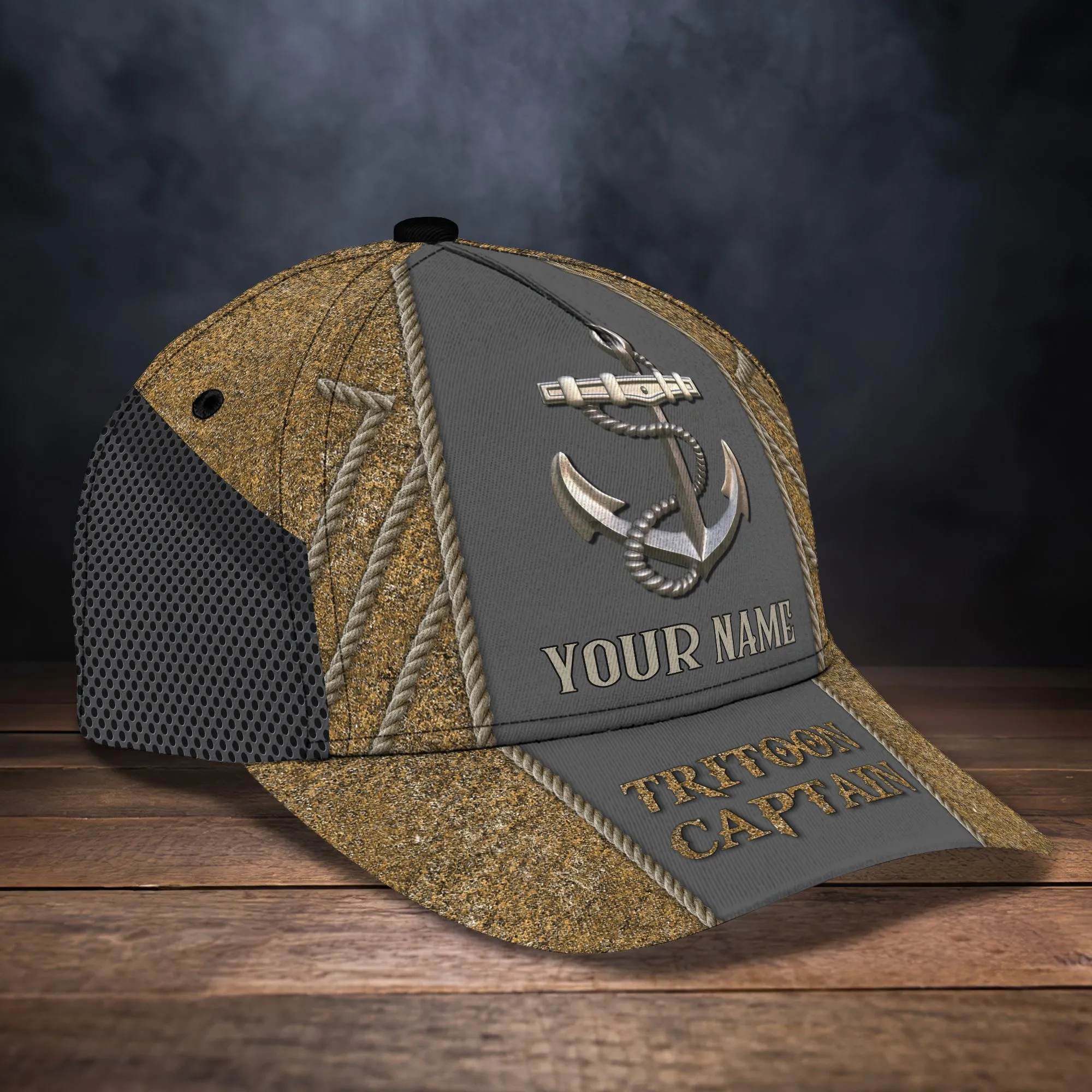 3D Classic Cap Anchor Personalized Name Cap 011 Namashops