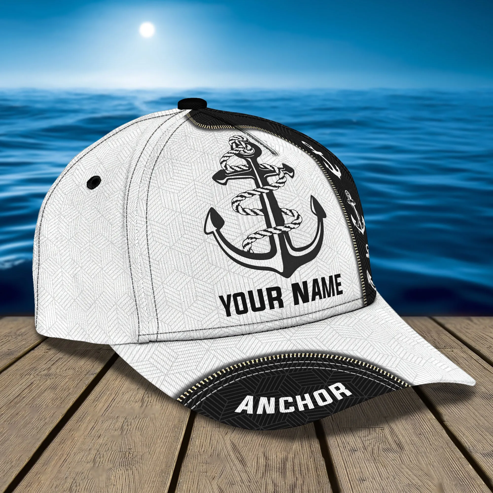 3D Classic Cap Anchor Personalized Name Cap 99 Namashops