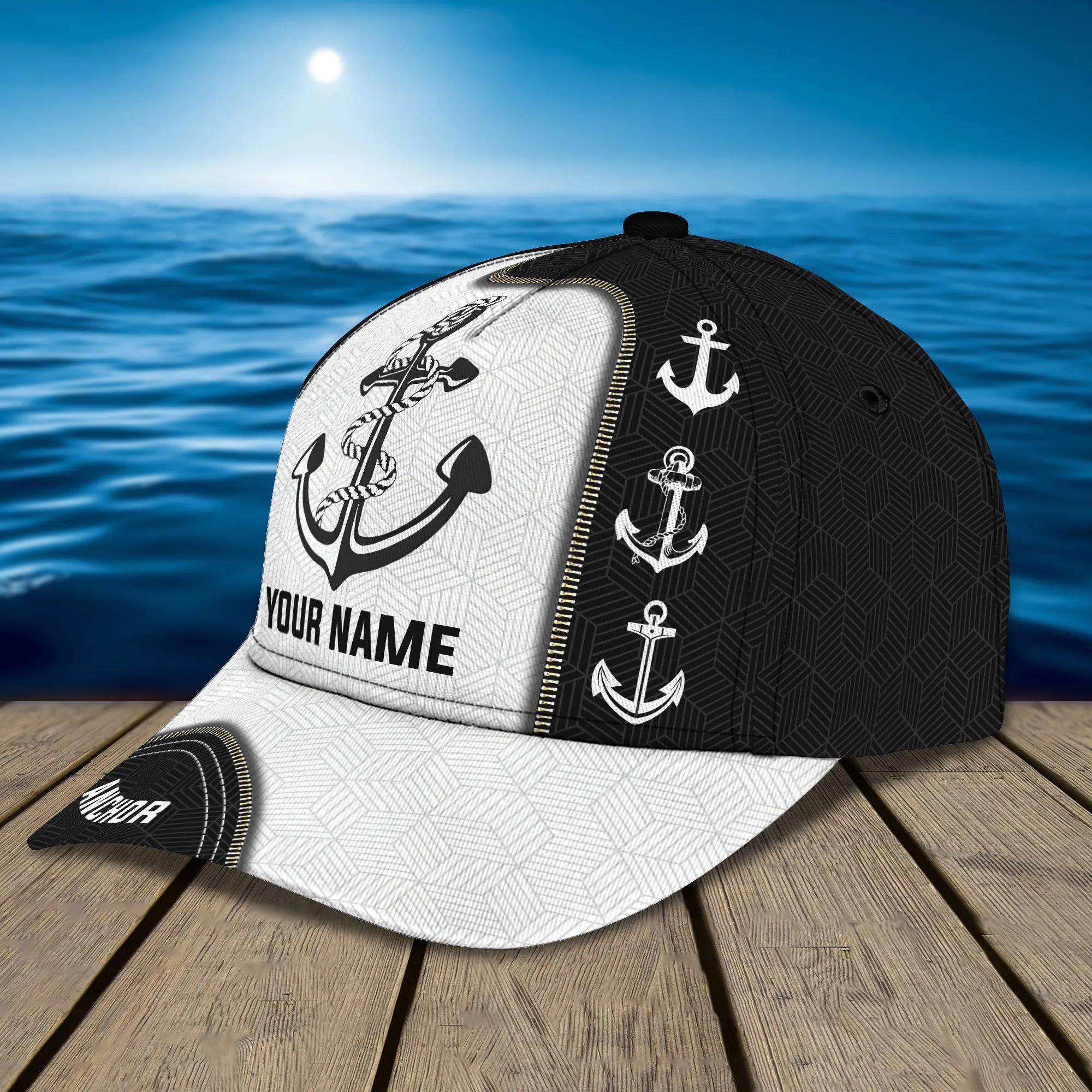 3D Classic Cap Anchor Personalized Name Cap 99 Namashops
