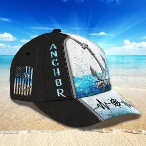 3D Classic Cap Anchor Personalized Name Cap Namashops