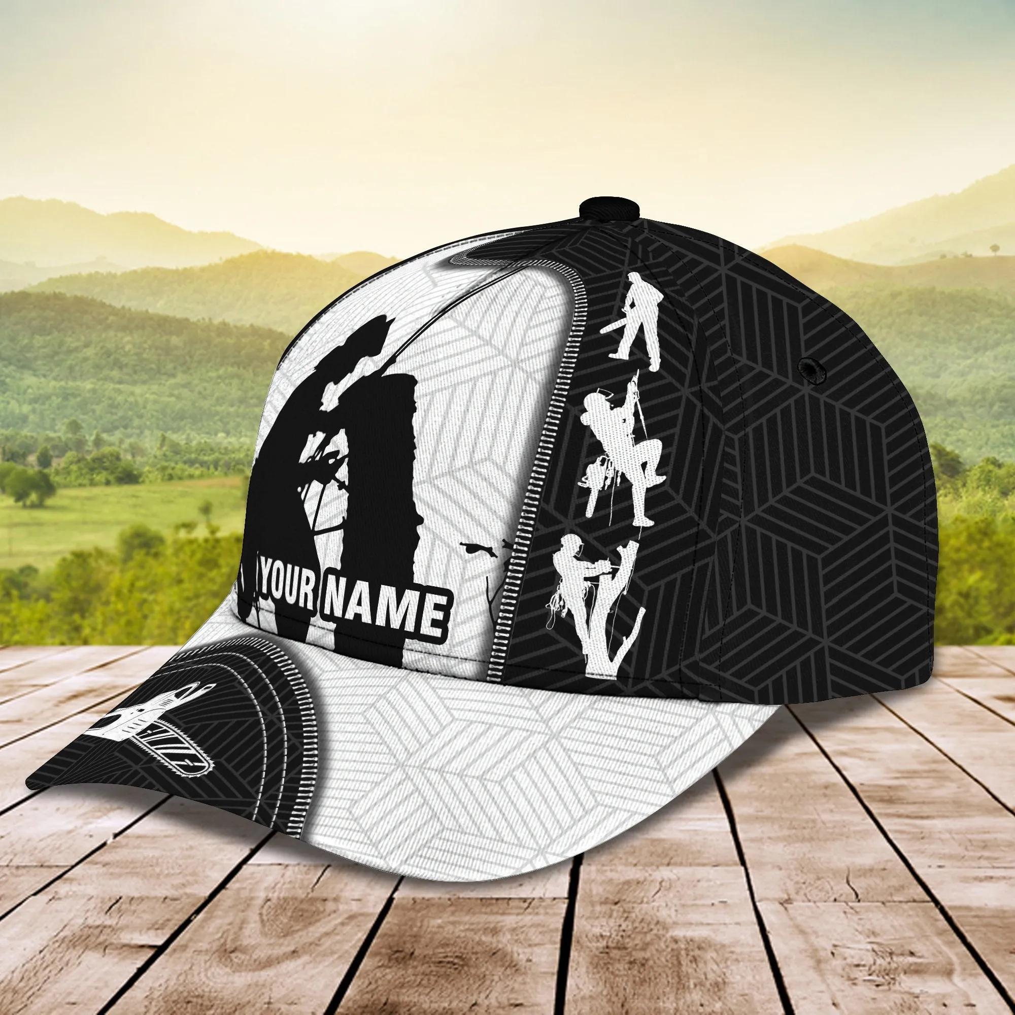 3D Classic Cap Arborist 3D Personalized Name Cap Namashops