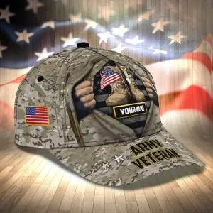 3D Classic Cap Army Veteran Personalized Name Cap 41 Namashops