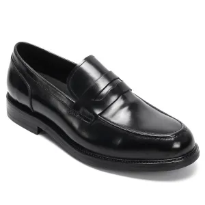 6 CM/2.36 Inches CMR CHAMARIPA Men's Elevator Dress Loafers - Black Shell Cordovan, Goodyear Welted Construction