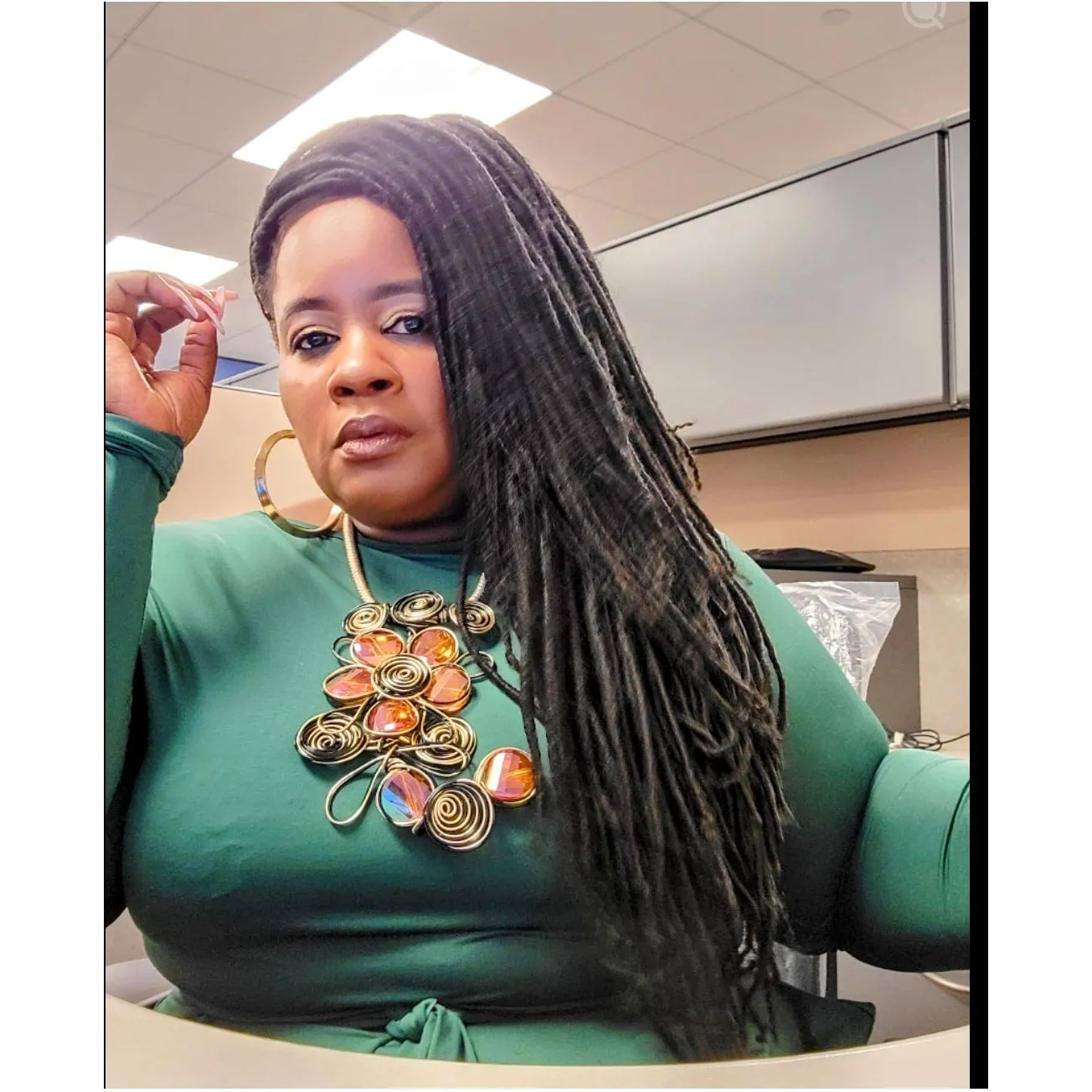 All Wired About You Statement  Necklace
