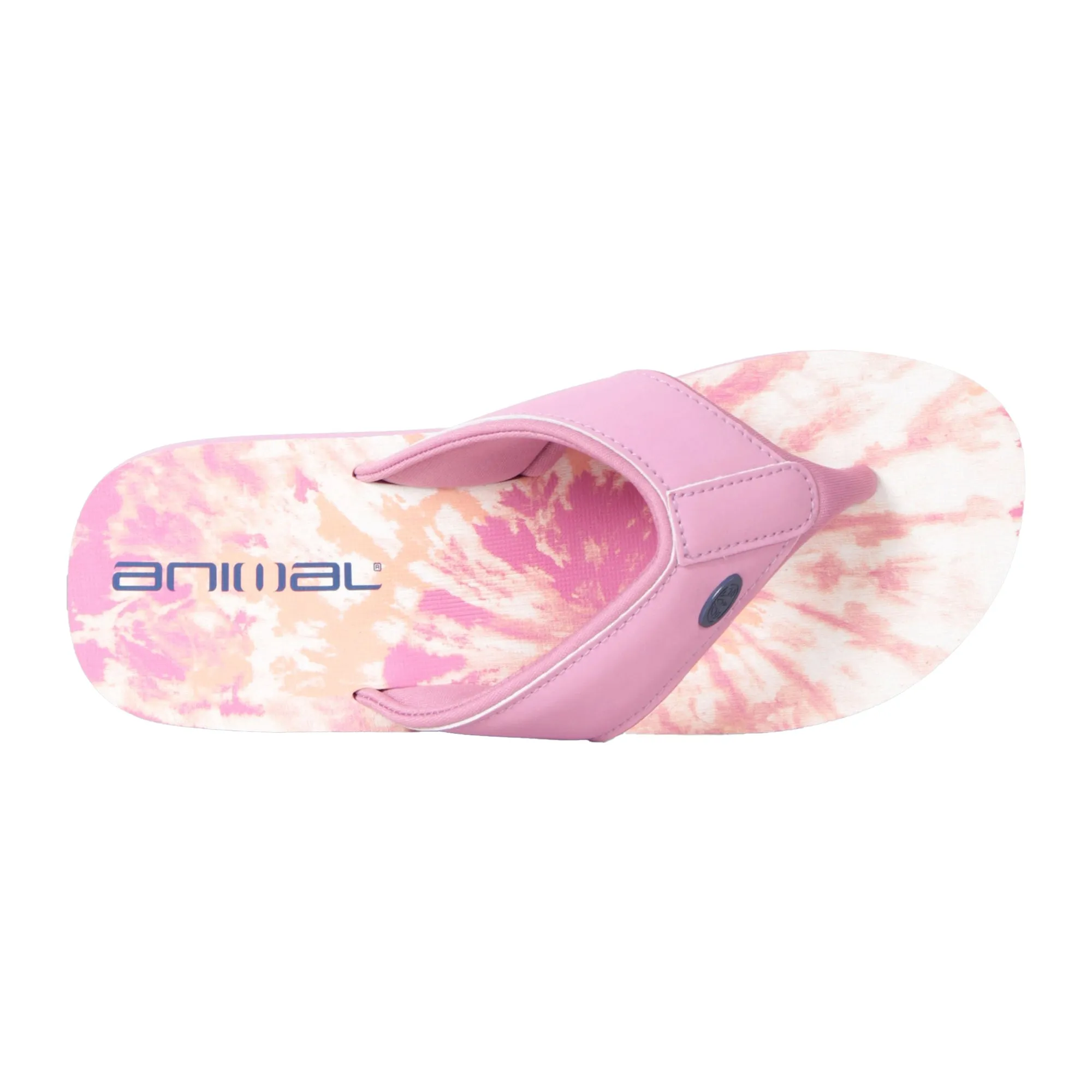 Animal Womens/Ladies Swish Tie Dye Recycled Flip Flops