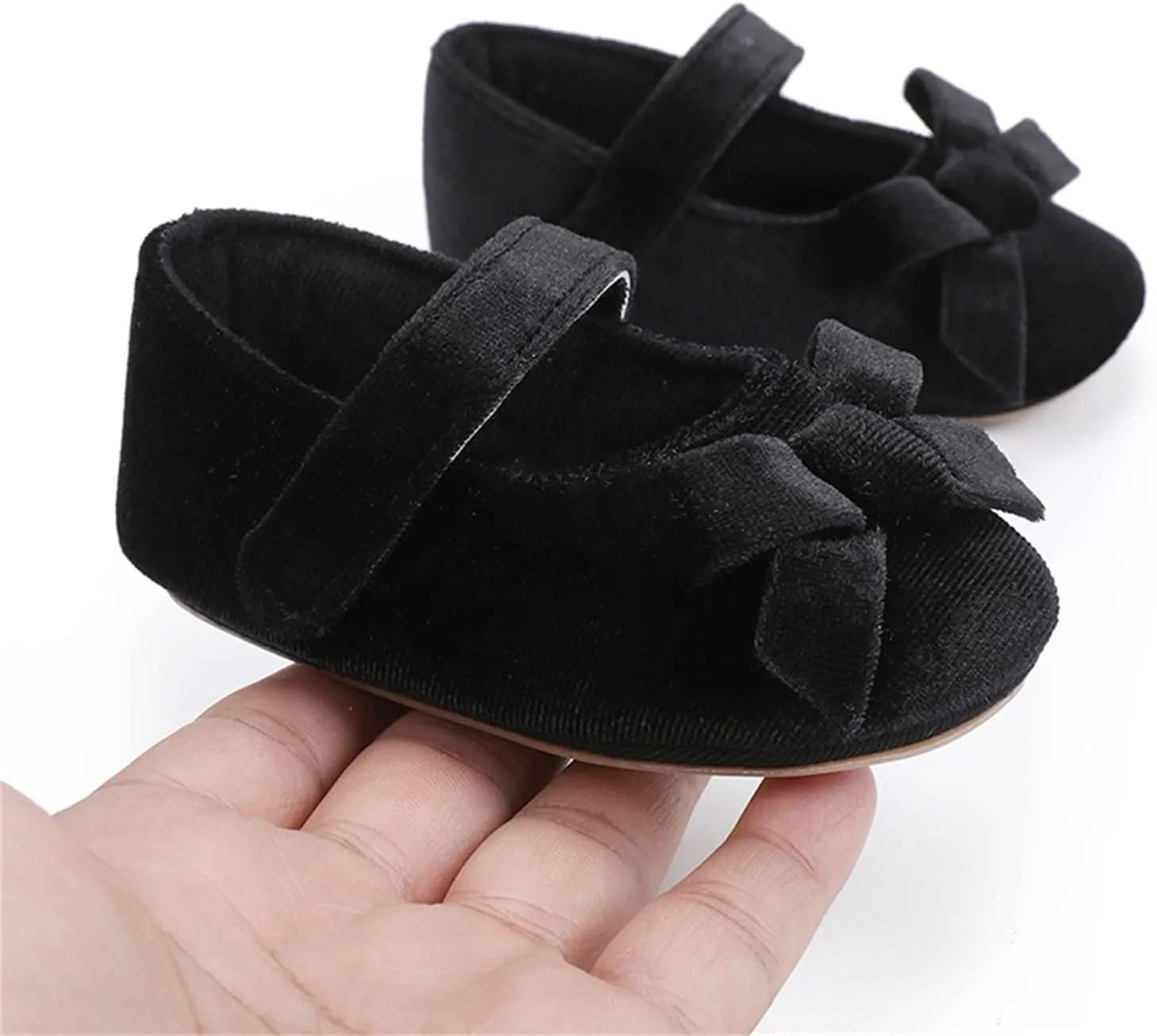 Baby Girls Princess Dress Shoes Toddler Prewalker Sneaker Soft Soled Anti-Slip First Walkers Crib Shoes Moccasins