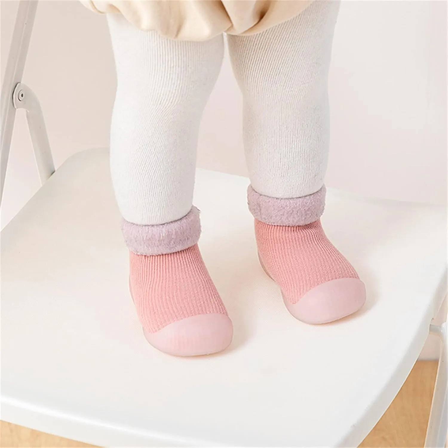 Baby Shoes Infant Baby Girls Boys Booties Warm Baby Socks Shoes Newborn Crib Shoes Baby Footwear House Shoes B