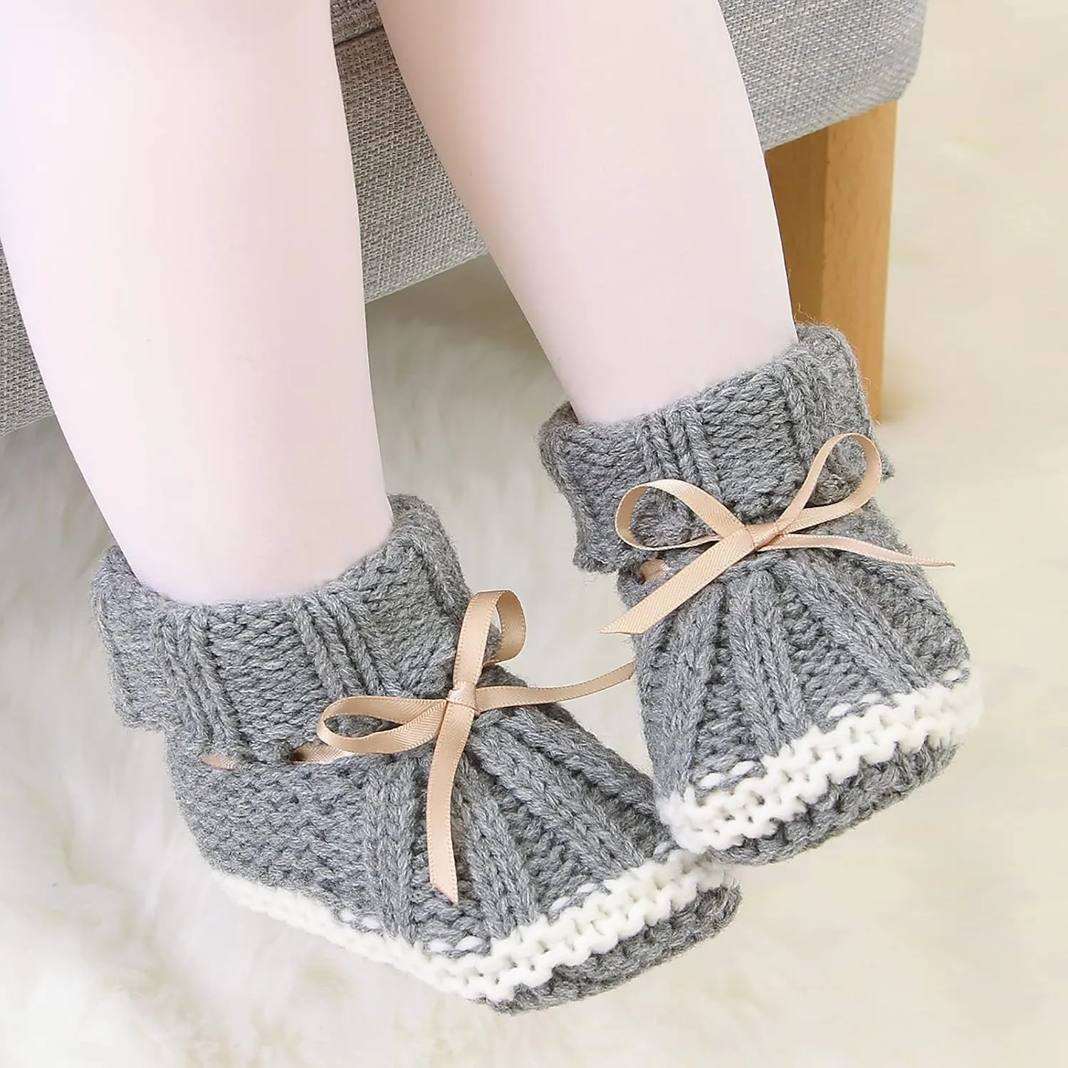 Baby Shoes Infant Baby Girls Boys Booties Warm Baby Socks Shoes Newborn Crib Shoes Baby Footwear House Shoes