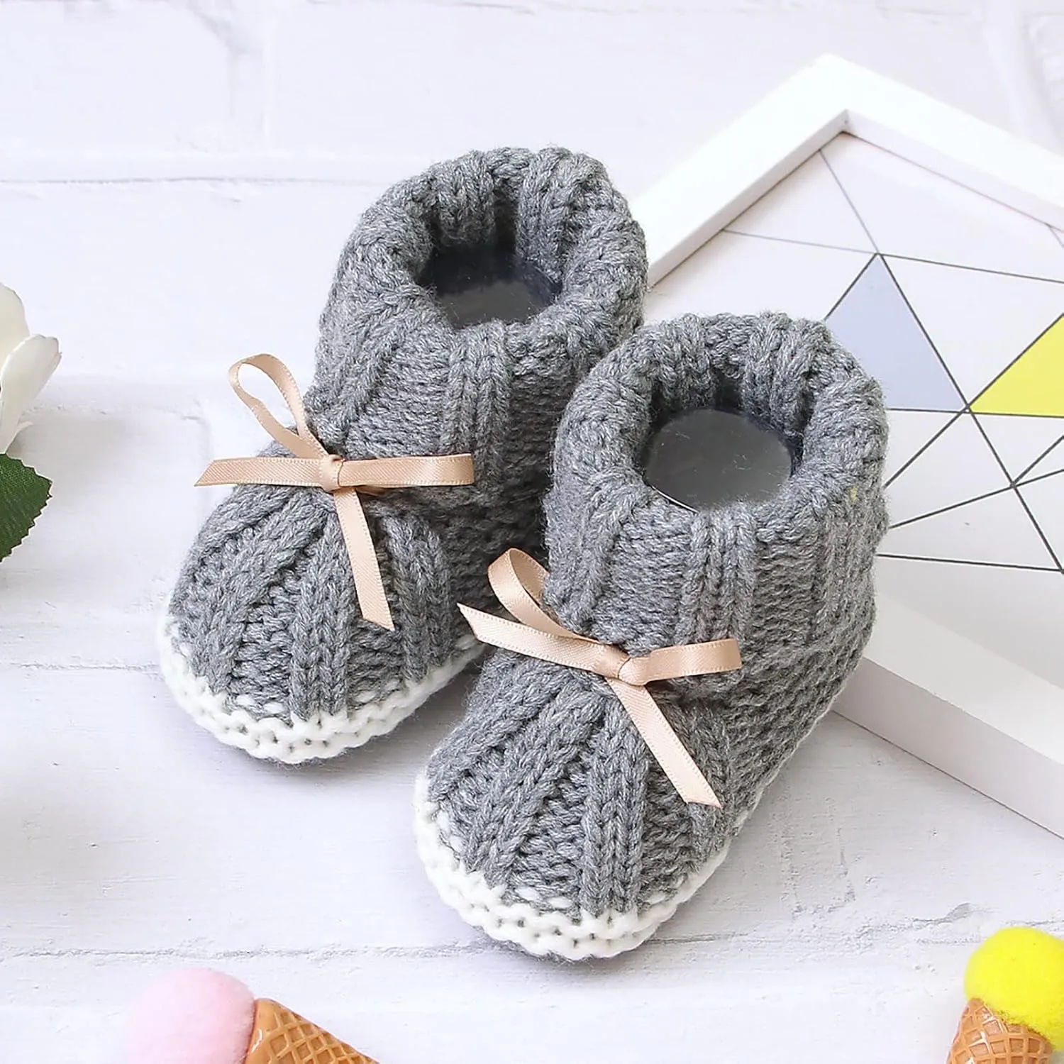 Baby Shoes Infant Baby Girls Boys Booties Warm Baby Socks Shoes Newborn Crib Shoes Baby Footwear House Shoes