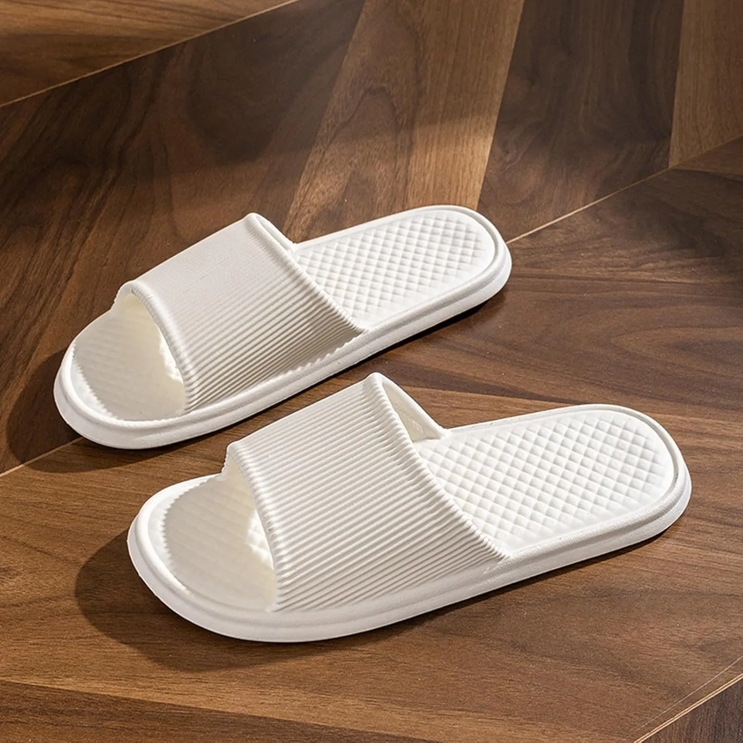Bath Slippers Shower Shoes for Living Room Pool Beach Spa Public Showers Pillow Slippers for Women and Men
