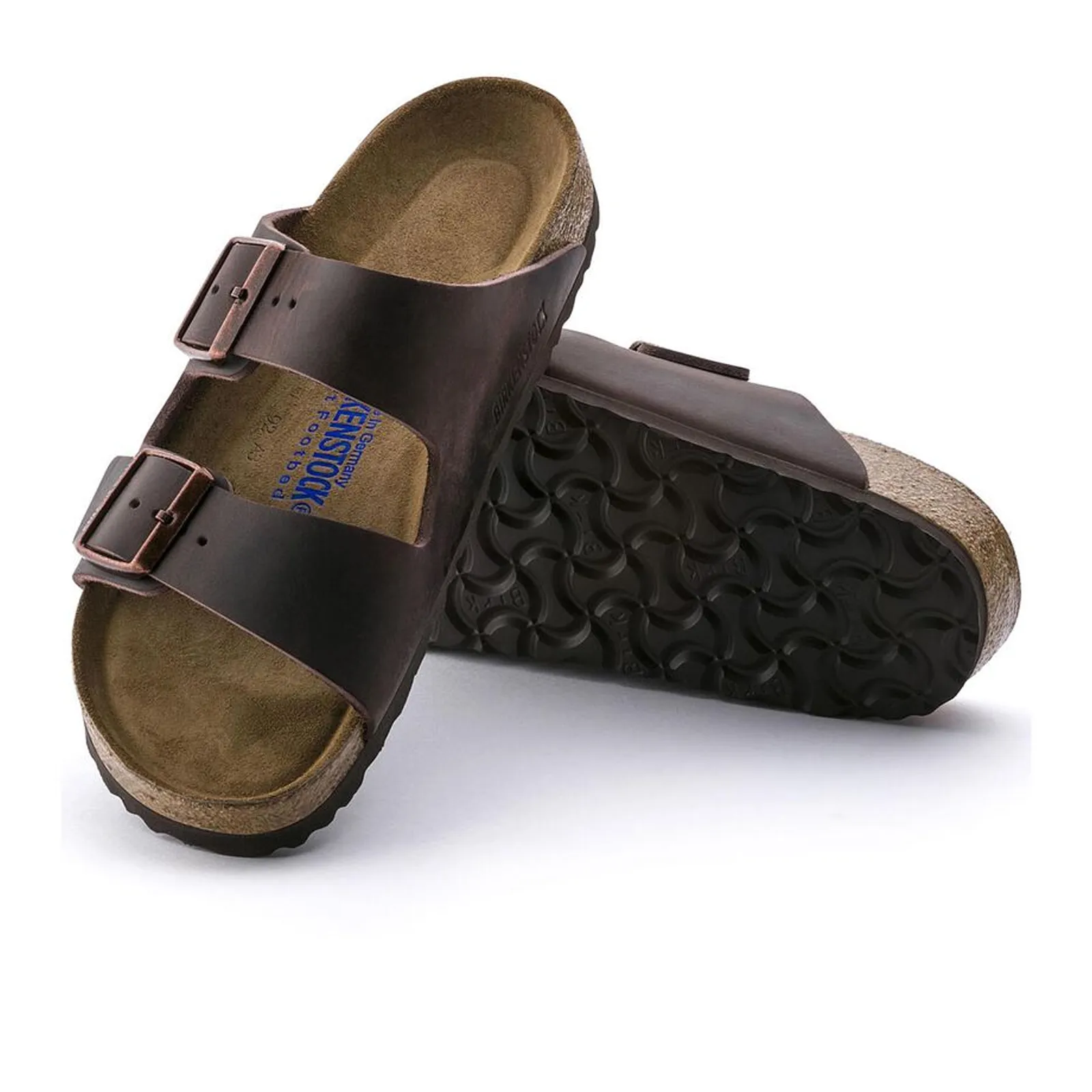 Birkenstock Arizona Soft Footbed Slide Sandal (Unisex) - Habana Oiled Leather