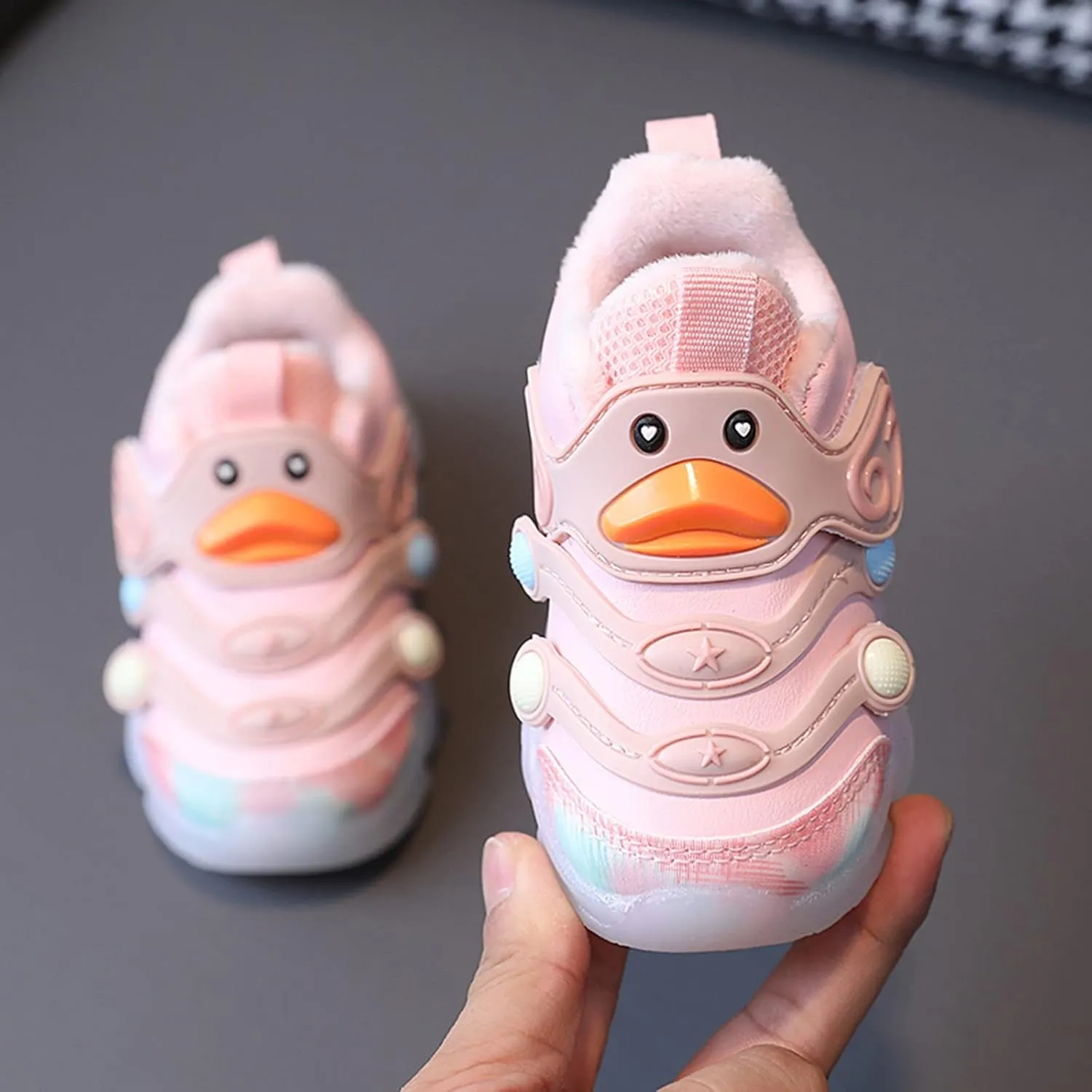 Black Shoes for Girls,Childre Boys Girls Sports Shoes Light Soft Bottom Non Slip White Shoes Glitter Sneakers 0-4 Year