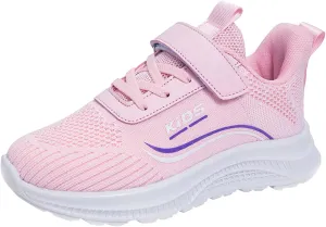 Boys Girls Mesh Sneakers Kids Unisex Lightweight Breathable Athletic Running Tennis Fitness Shoes for Toddler/Big Kids