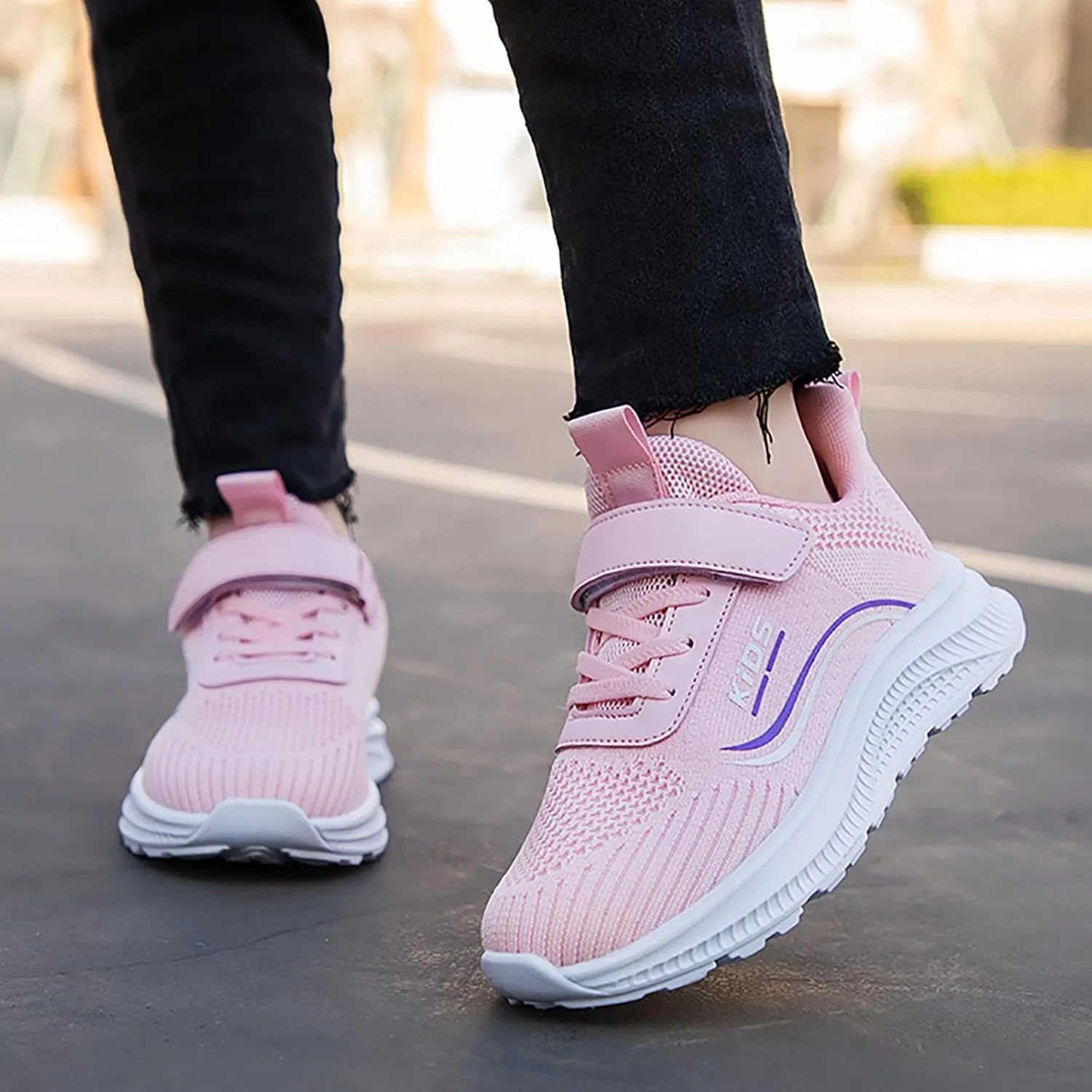 Boys Girls Mesh Sneakers Kids Unisex Lightweight Breathable Athletic Running Tennis Fitness Shoes for Toddler/Big Kids