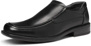 Bruno Marc Men's Goldman-02 Slip on Leather Lined Square Toe Dress Loafers Shoes for Casual Weekend Formal Work