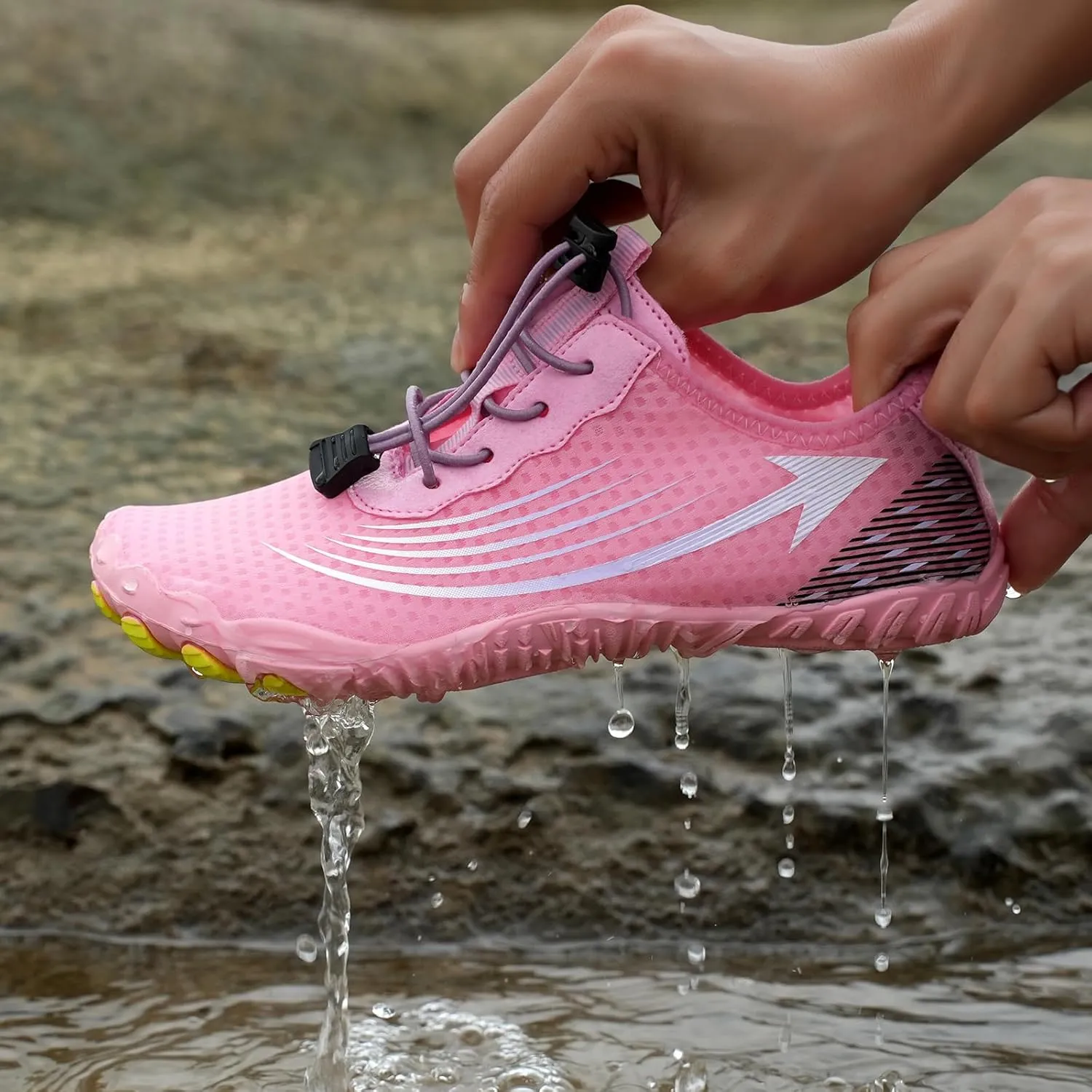 Canbebig Barefoot Shoes for Women Men Healthy & Non-Slip Athletic Footwear Waterproof Hiking Shoes Wide Toe Water Shoe Unisex Sneakers