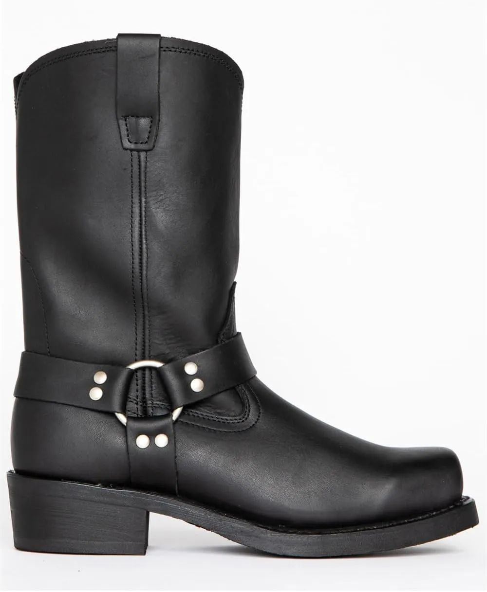 CHUUMEE Men's Classic Western Cowboy Square Toe Embroidered Cowboy Boots??Men's Square Toe Side Zip Ankle Boots
