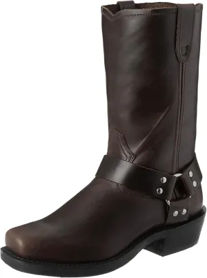 CHUUMEE Men's Classic Western Cowboy Square Toe Embroidered Cowboy Boots??Men's Square Toe Side Zip Ankle Boots