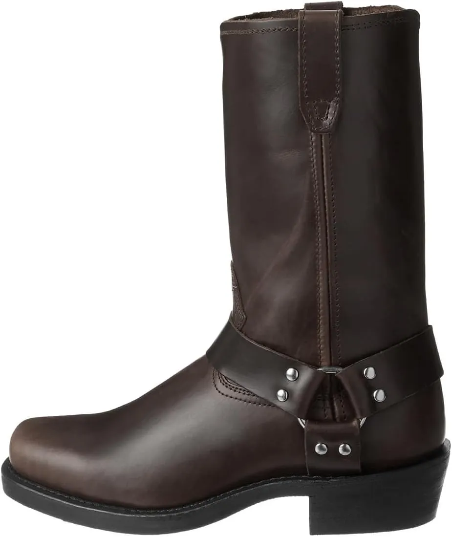 CHUUMEE Men's Classic Western Cowboy Square Toe Embroidered Cowboy Boots??Men's Square Toe Side Zip Ankle Boots