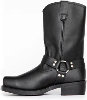 CHUUMEE Men's Classic Western Cowboy Square Toe Embroidered Cowboy Boots??Men's Square Toe Side Zip Ankle Boots