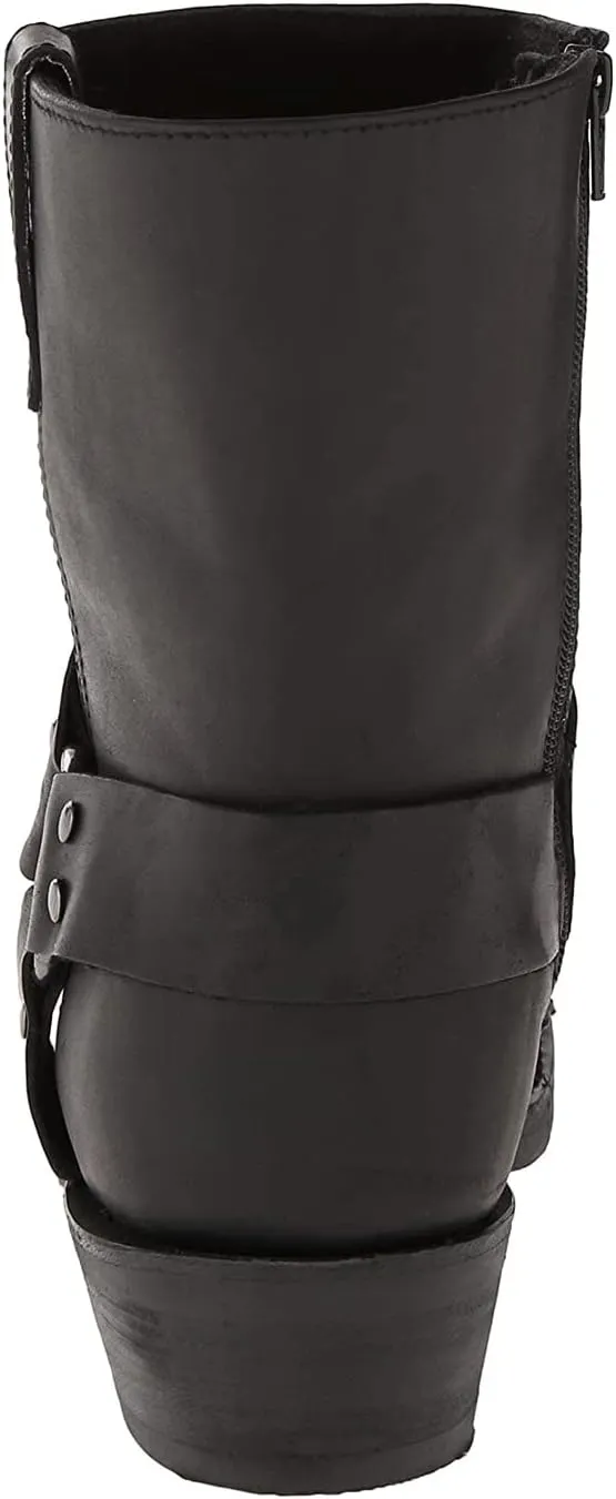 CHUUMEE Men's Classic Western Cowboy Square Toe Embroidered Cowboy Boots??Men's Square Toe Side Zip Ankle Boots