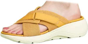 Ciuyurra Women Comfy Flat Slide Sandals