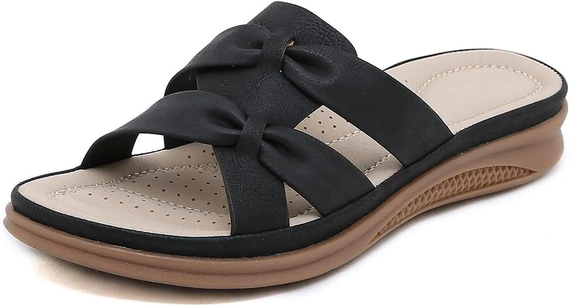 Ciuyurra Women Comfy Flat Slide Sandals