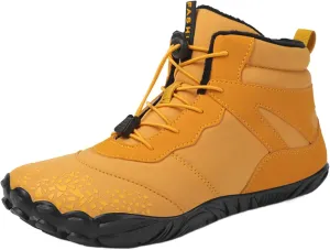 DIYCAM Women Warm Snow Boots, Soft Sole Fur Lined Waterproof Anti Klip Winter Ankle Hiking Climping Walking Booties Anti-Slip Fur Lined Ankle Booties
