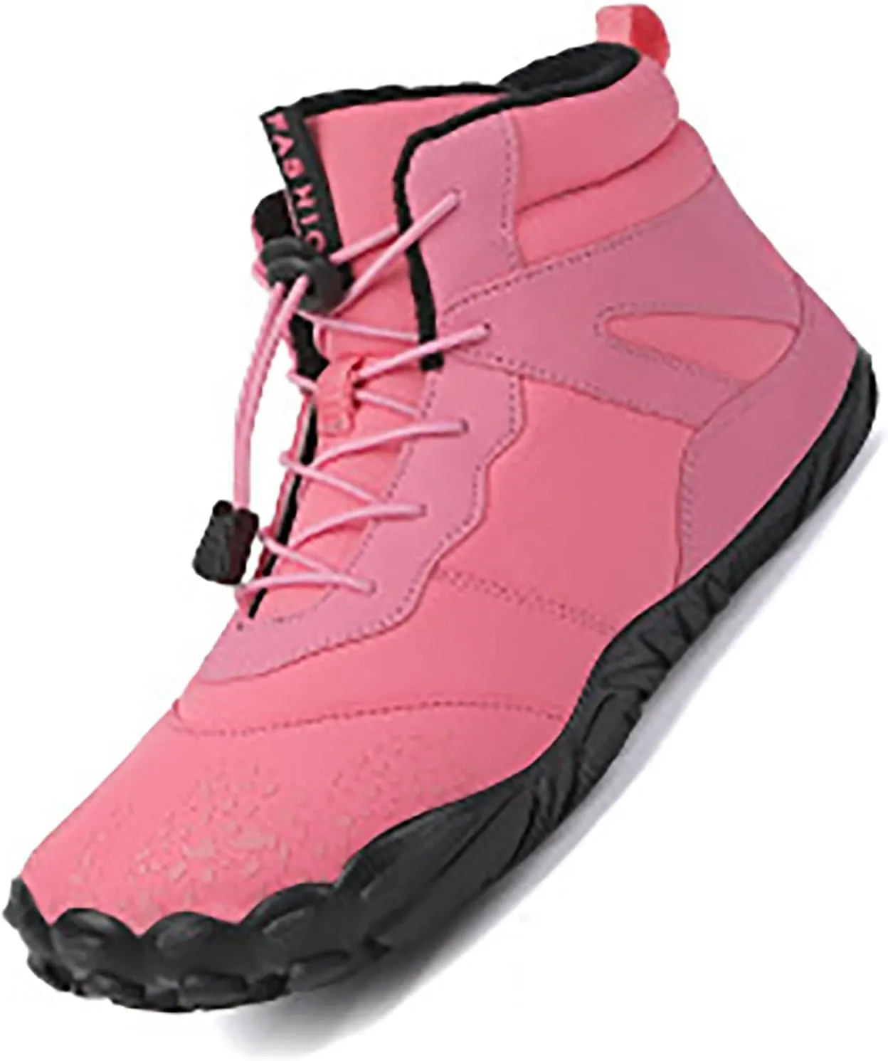 DIYCAM Women Warm Snow Boots, Soft Sole Fur Lined Waterproof Anti Klip Winter Ankle Hiking Climping Walking Booties Anti-Slip Fur Lined Ankle Booties