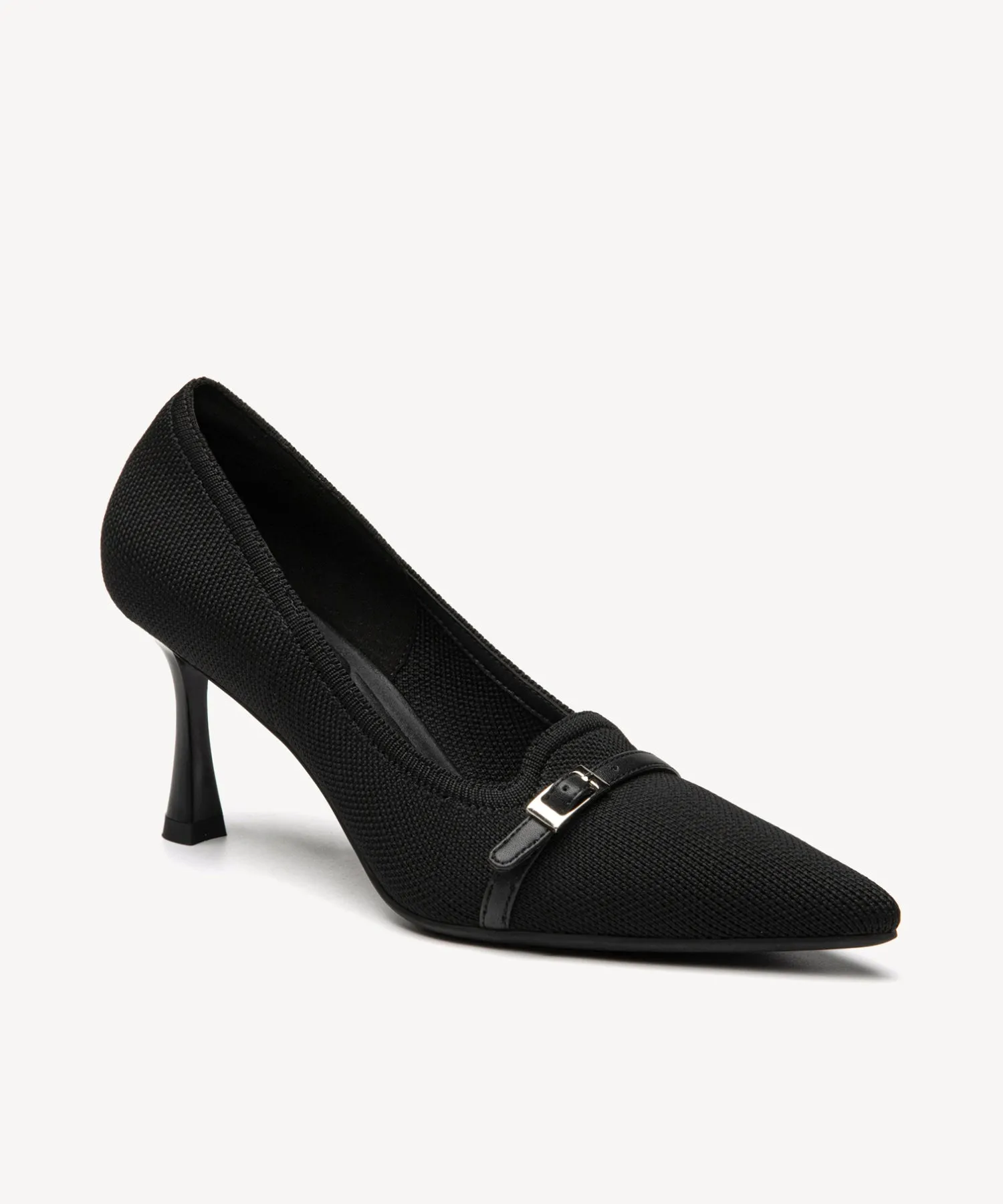Elegant Charm Pointed Toe Heeled Pumps Red