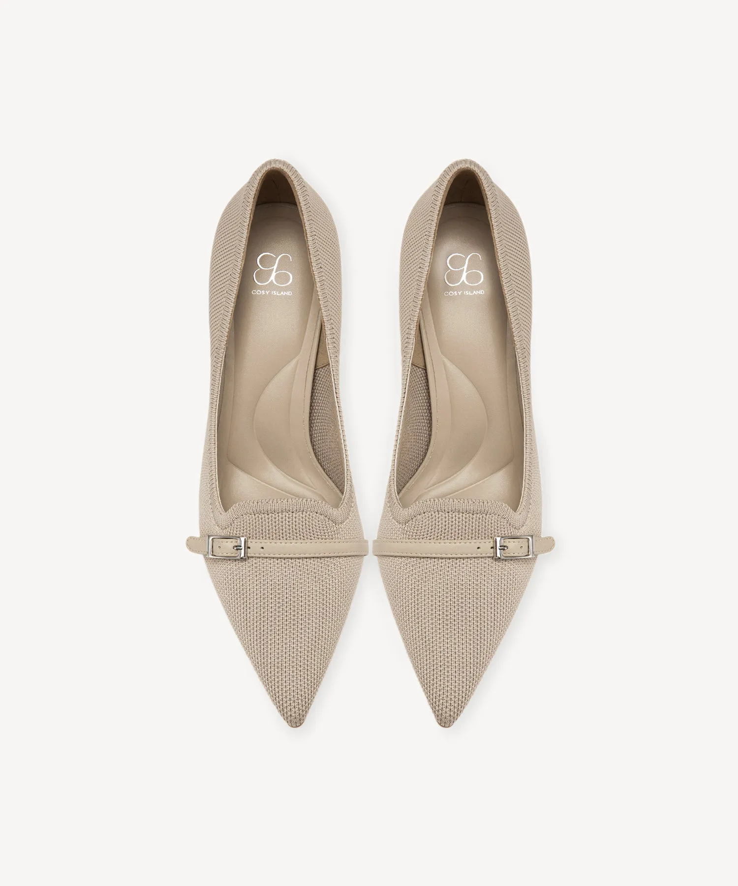 Elegant Charm Pointed Toe Heeled Pumps Red