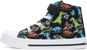 EUXTERPA Kids High Top Shoes Toddler Canvas Sneakers Boys Girls Casual Walking Sports Shoe