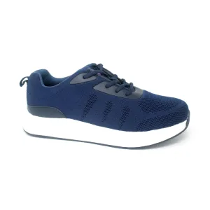 FITec 9711 Navy Blue - Men's Knitted Walking Comfort Shoe