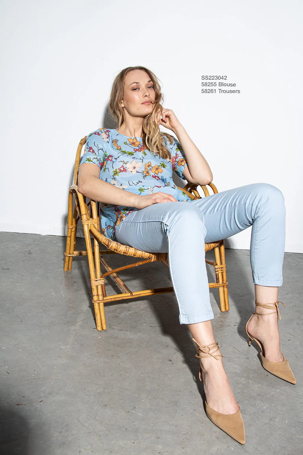 Funky Staff Chelsea Trousers - Light Blue