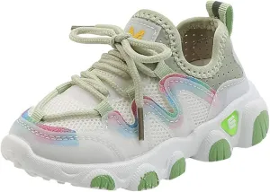Girls Boys Shoes Kids Sneakers Lace-up Tennis Running Shoes Casual Lightweight Breathable Classic Boys Shoes Size 11