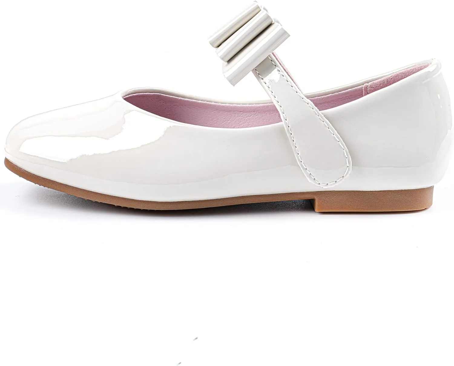 Girls Dress Shoes Square Toe Slingback Flats Adjustable Buckle Strap Mary Jane Shoes for Girls for Wedding,Party,Birthday