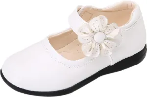 Girls Dress Shoes,Children Baby Girls Leather Flower Princess Shoes Soft Dance Shoes Kids Shoes 3-12 Years