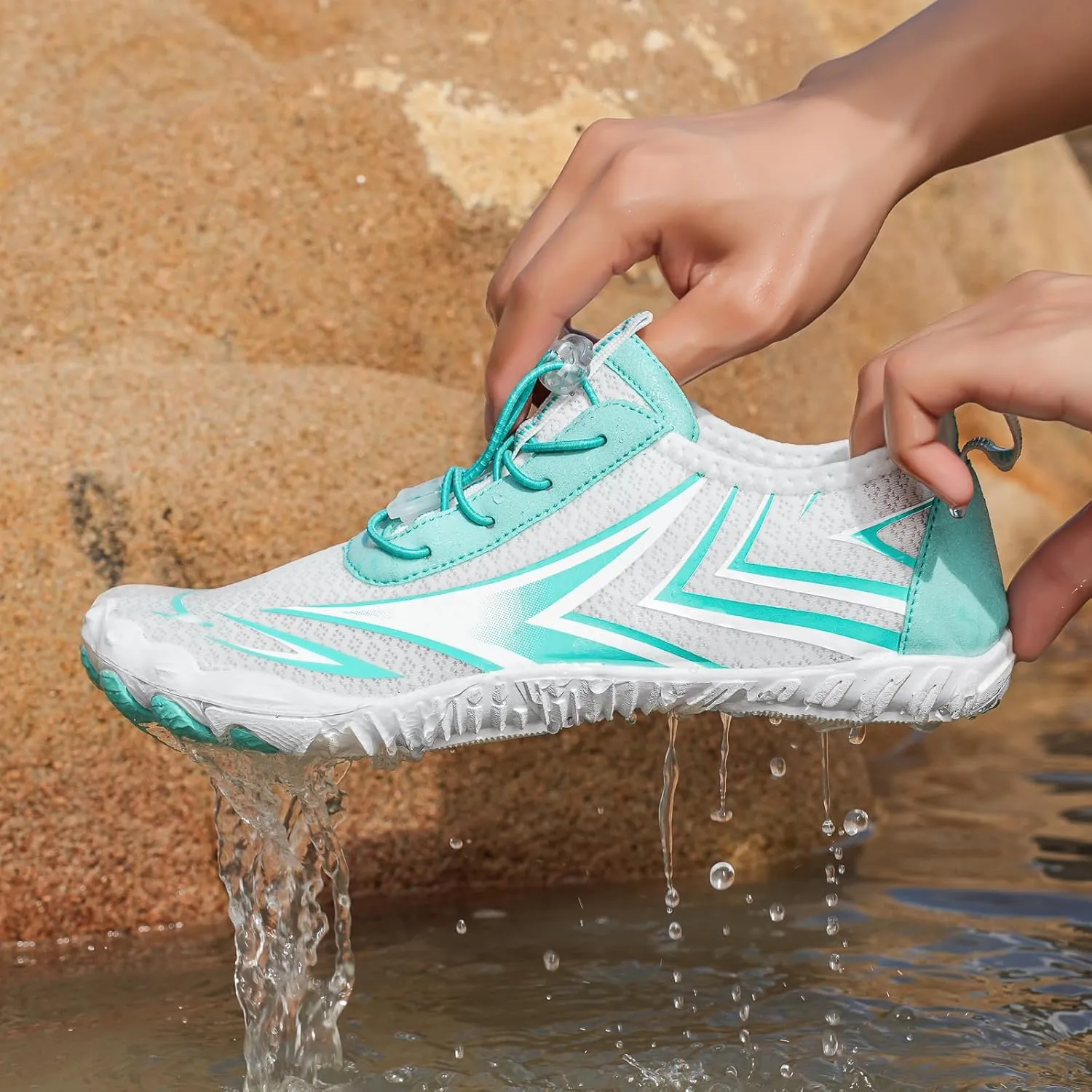 Grounding Shoes for Women Breathable Grounded Footwear Non-Slip Fashion Hiking Shoe Lightweight Hike Barefoot Shoes Athletic Hiking Water Sneakers Beach Outdoor Water Sports Shoe