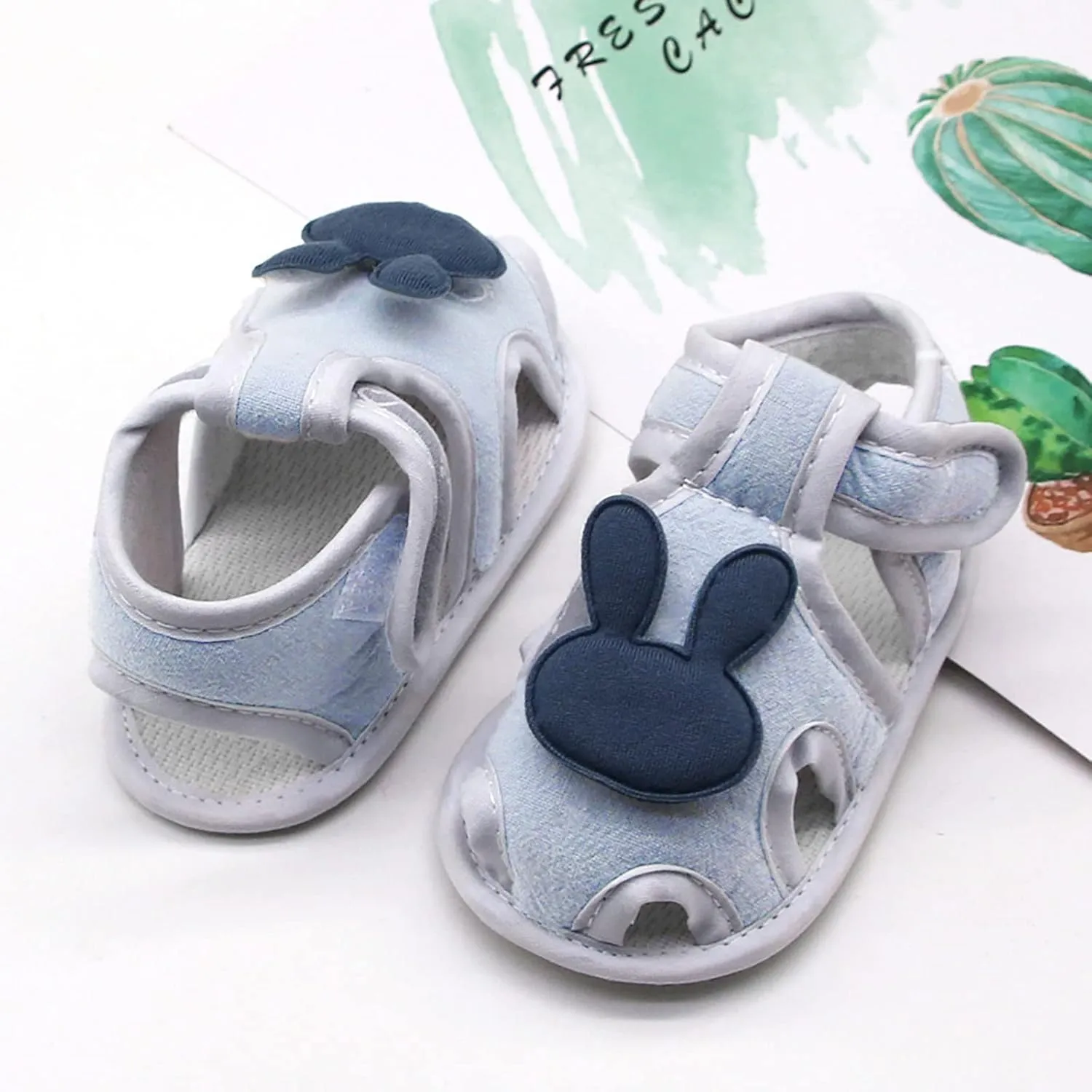 Infant Newborn Baby Girls Boy Prewalker Printing Rabbit Cartoon Single Shoes Baby Sneaker