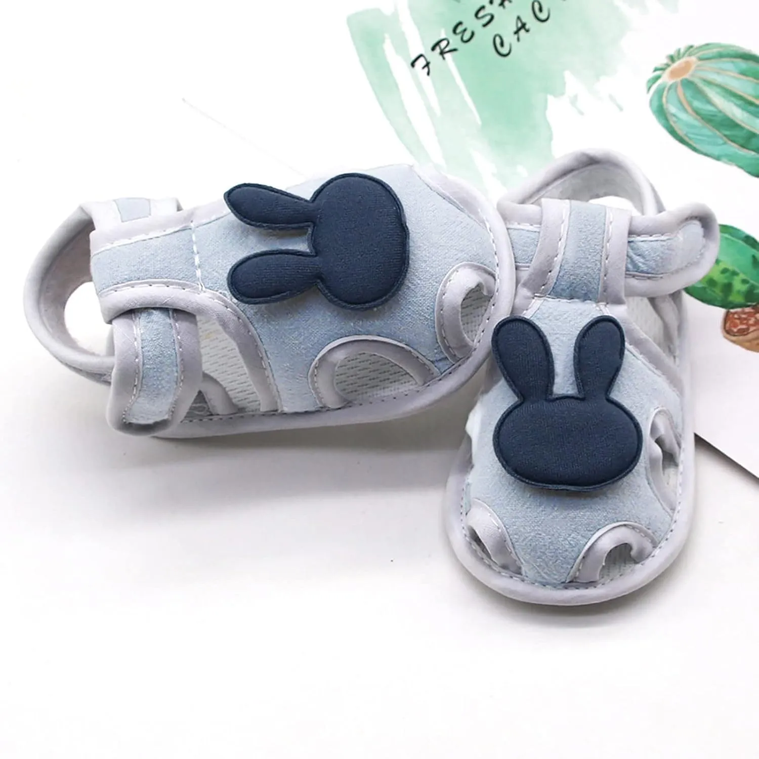Infant Newborn Baby Girls Boy Prewalker Printing Rabbit Cartoon Single Shoes Baby Sneaker