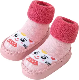 Infant Shoes Autumn and Winter Cute Children Toddler Shoes Flat Bottom Non Slip Socks Shoes Warm and Comfortable Gifts