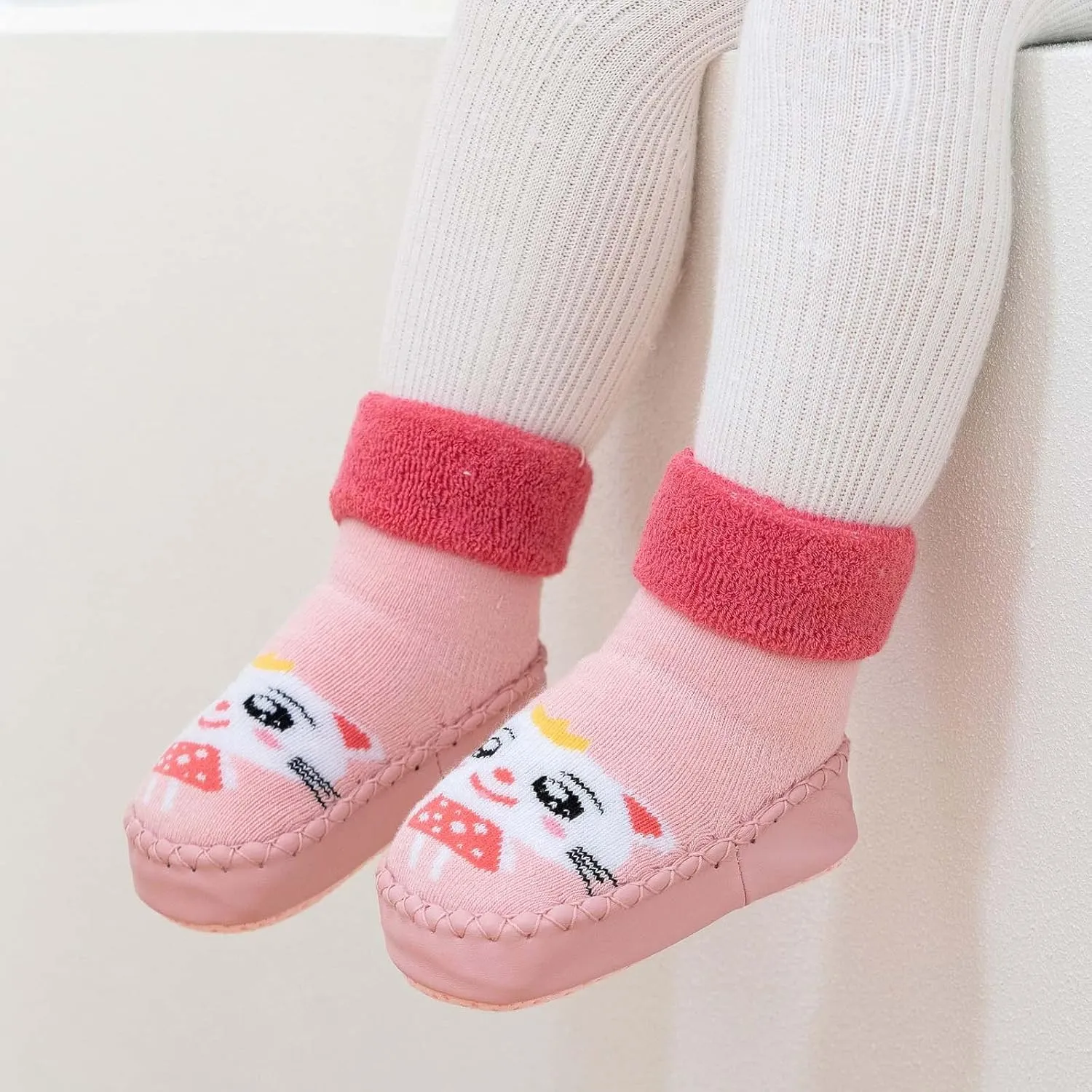 Infant Shoes Autumn and Winter Cute Children Toddler Shoes Flat Bottom Non Slip Socks Shoes Warm and Comfortable Gifts