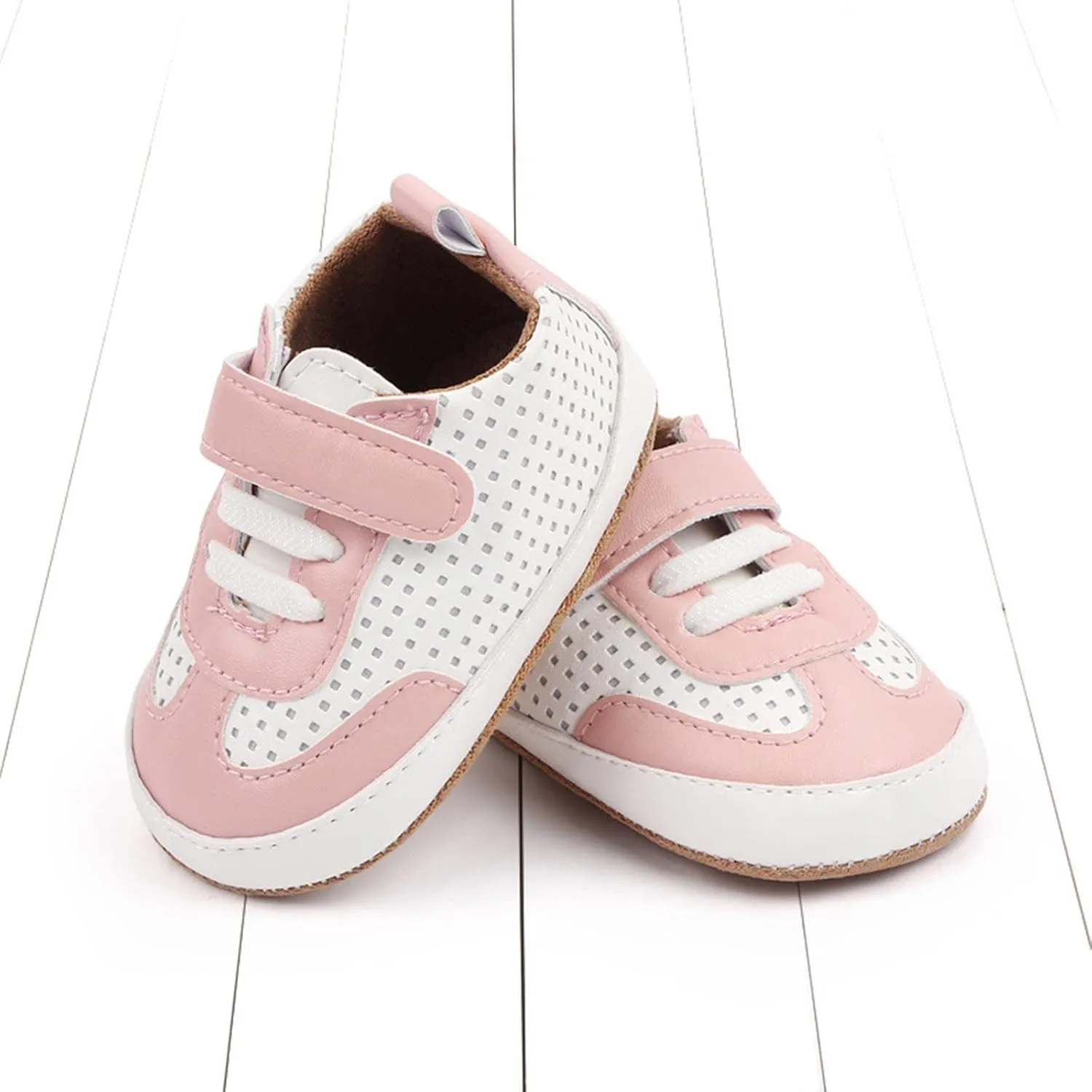 Infant Toddler Baby Boys Girls Shoes Unisex Non-Slip Breathable Soft Slip On First Walking Fashion Soft Sneakers