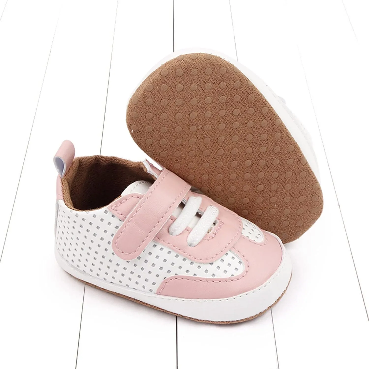 Infant Toddler Baby Boys Girls Shoes Unisex Non-Slip Breathable Soft Slip On First Walking Fashion Soft Sneakers