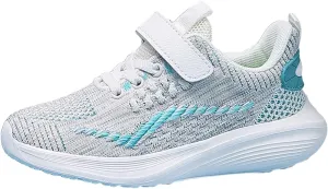 IWIHMIV Girl Tennis Shoes Boys Girls Breathable Shoes Kids Athletic Running Walking Lightweight Non Slip Sneakers